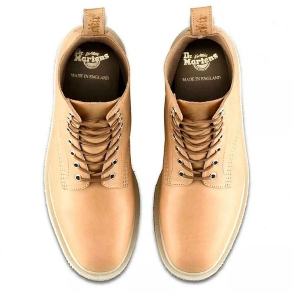 Dr. Martens Whiton Tuscan Tan Leather Lace Ankle Boot UK 7 Men 7.5 Women 9.5 10 - Picture 6 of 11